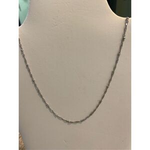 Dainty Silver Rope with Bead Chain